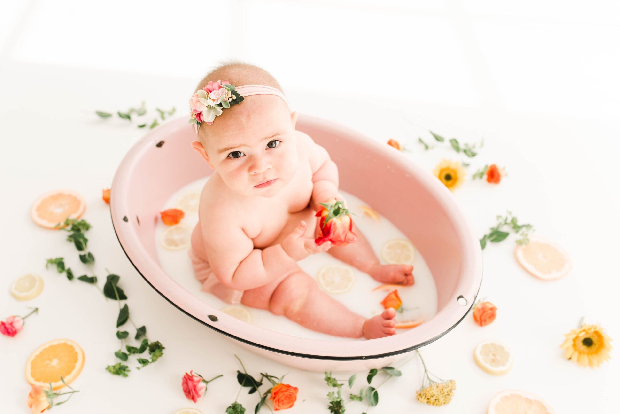 Milk Bath | 6 Month Milestone Session